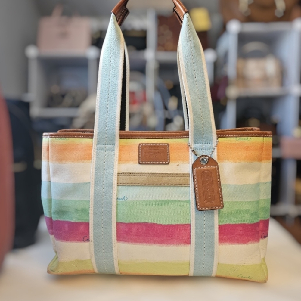 Vintage Coach Hampton Tote/Shoulder Bag